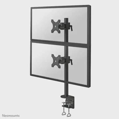 NEOMOUNTS Stalak za 2 monitora FPMA-D700DV, stolni, vertikalni, crni, 10"-27"